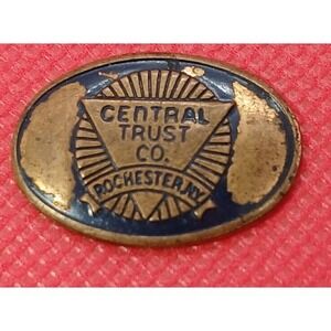 Central Trust Co. Rochester NY New York Plate / Pin Historical Rare